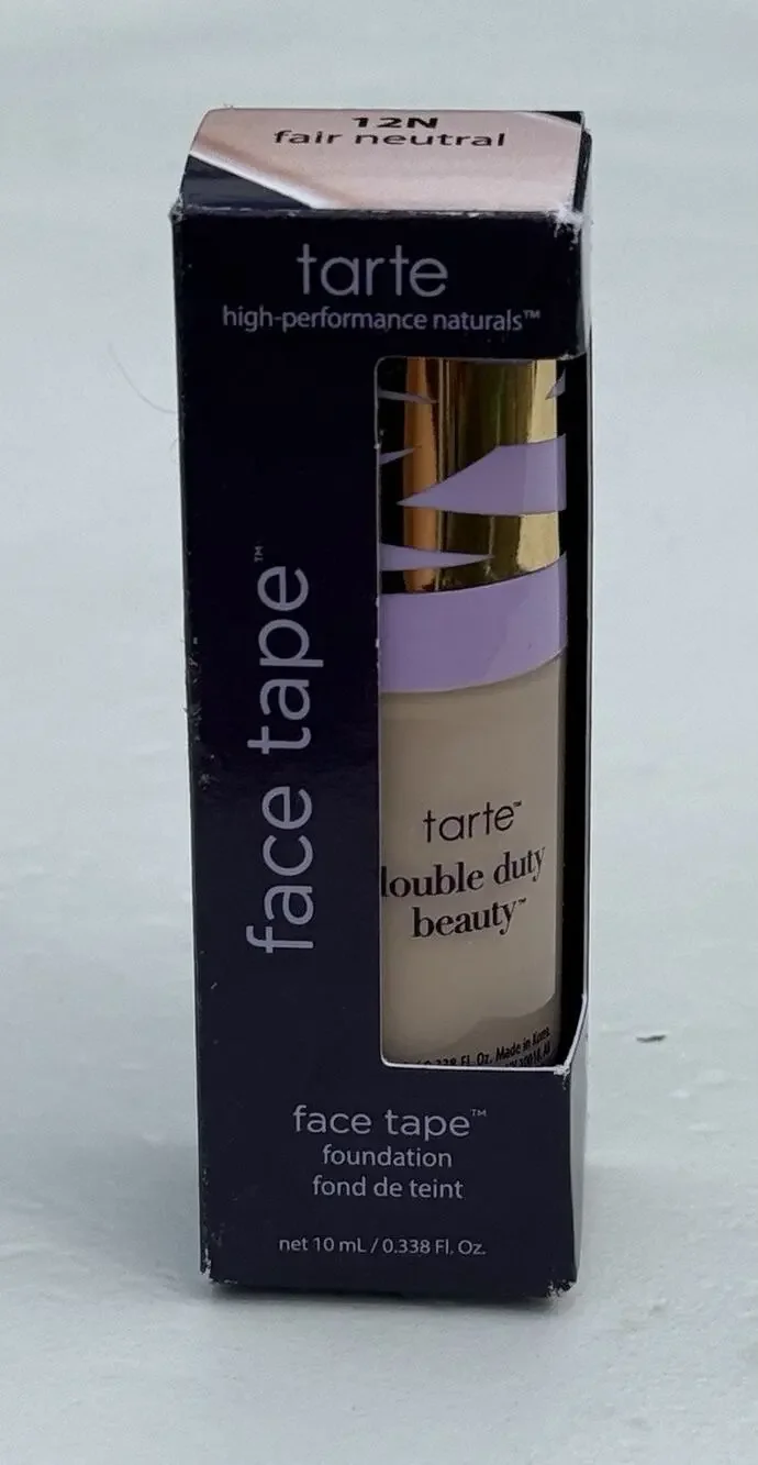 Tarte Face Tape foundation 12N Fair-Neutral Travel Size 10ml SEE PICTURES
